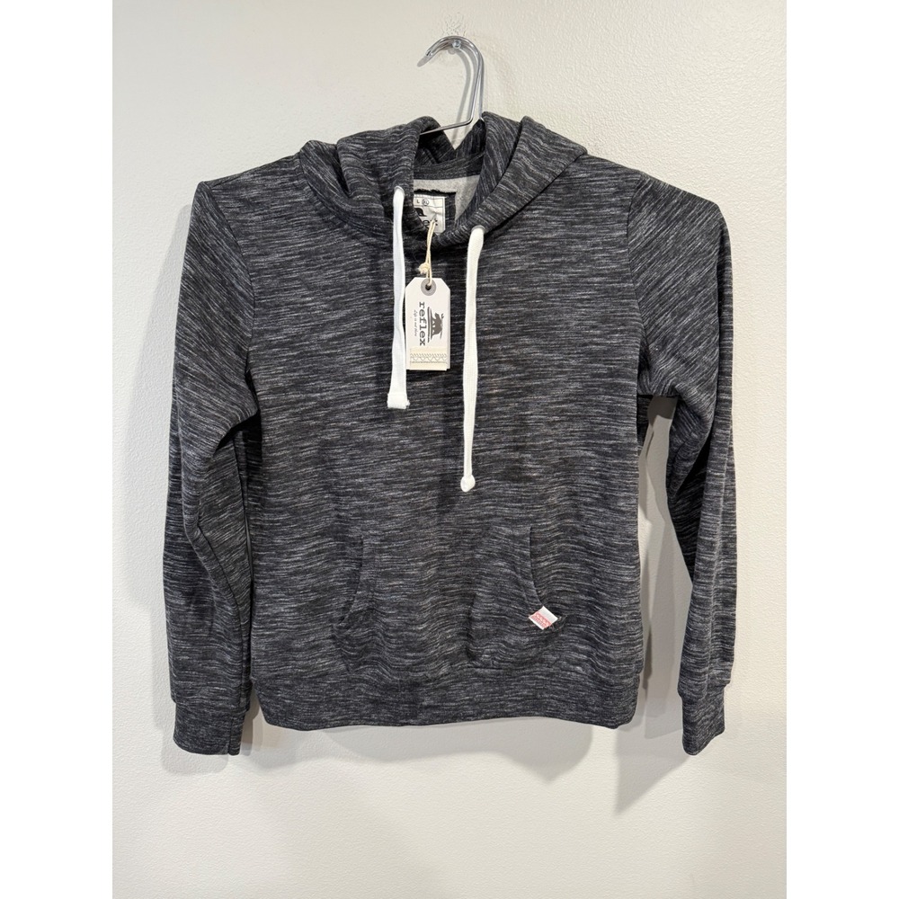 Reflex Women's Heathered Charcoal Gray Hoodie‎ Pullover Sweatshirt